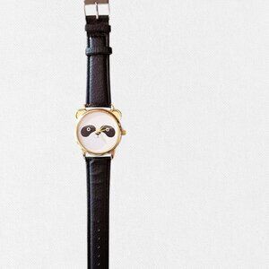 Super Cute Panda Animal‎ Watch with Black Band - NWOT